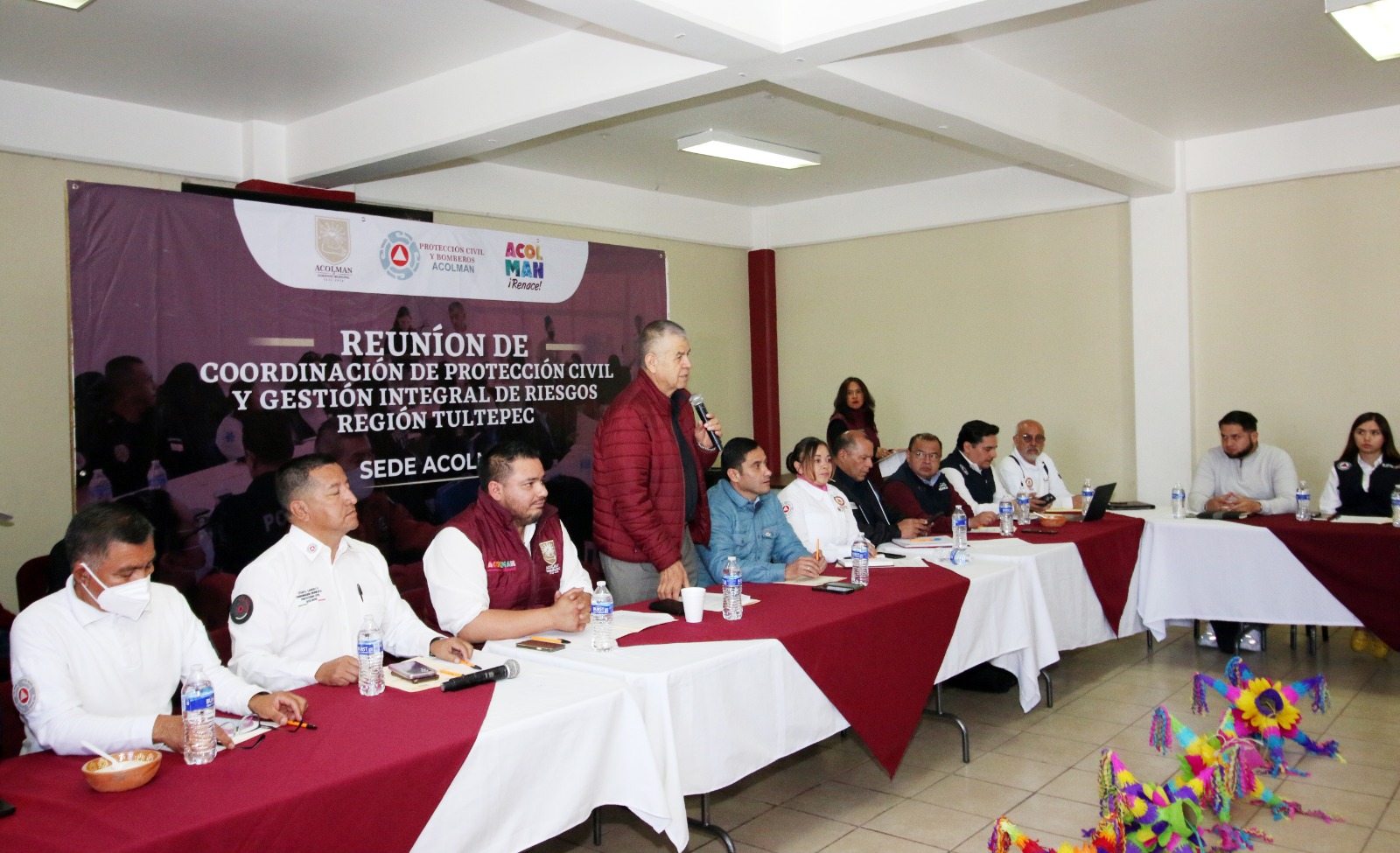 Imagen de Realizan reunión de titulares de las Unidades Municipales de Protección Civil en Acolman