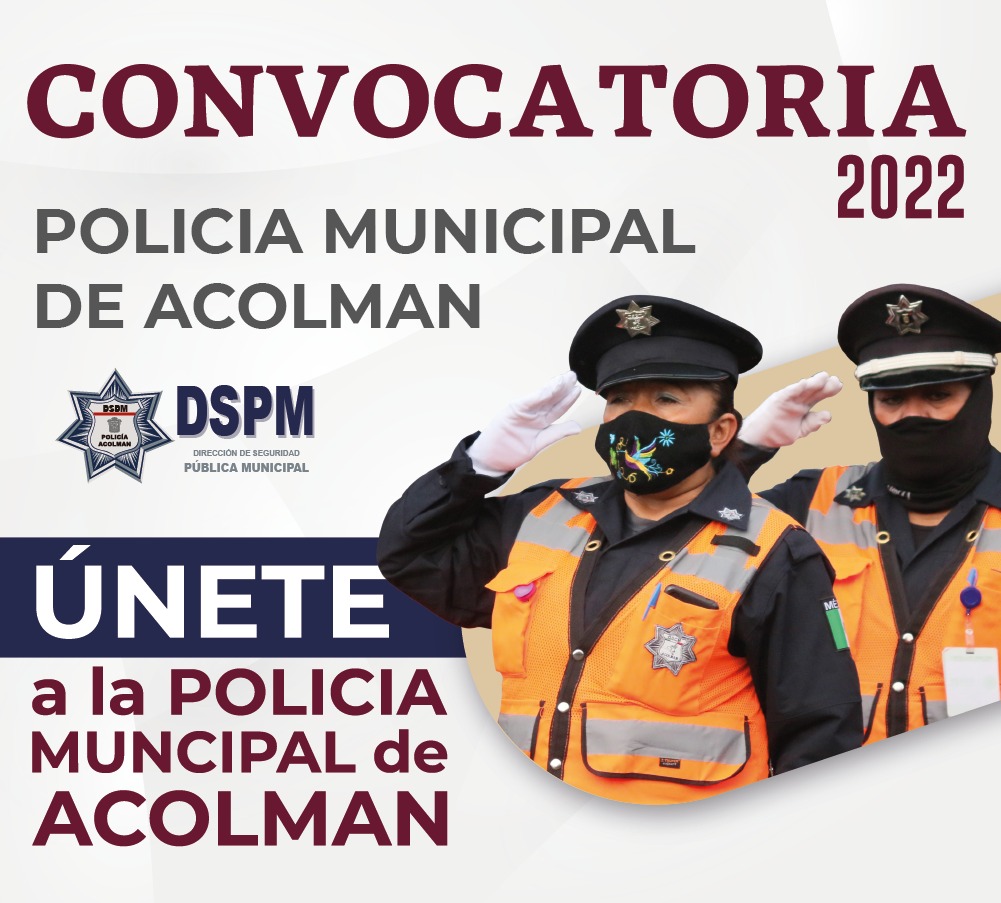 Imagen de Acolman emite convocatoria para reclutar policías municipales