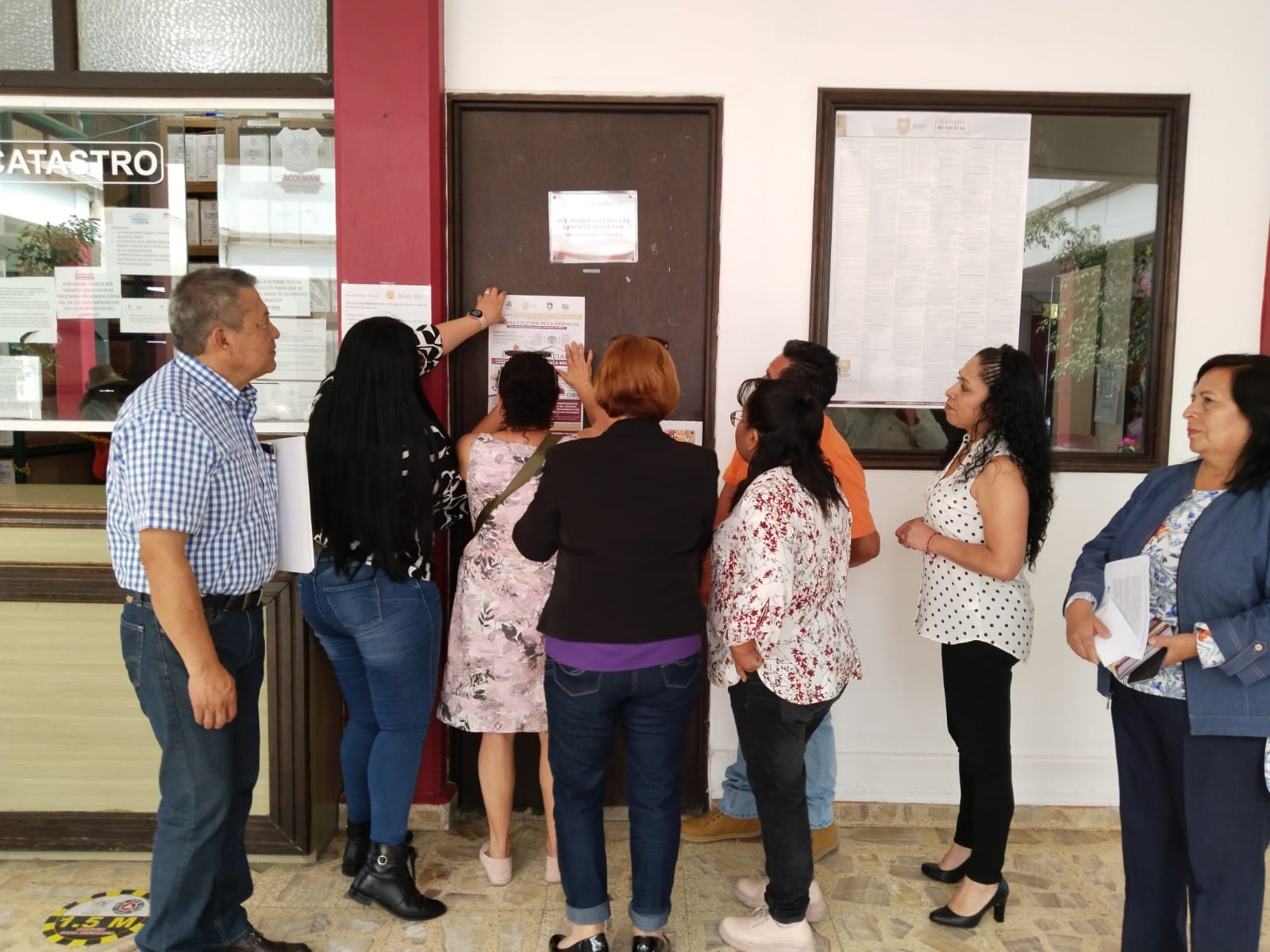 FIJACIÓN DEL CARTEL DE COMBATE A LA CORRUPCIÓN EN CATASTRO