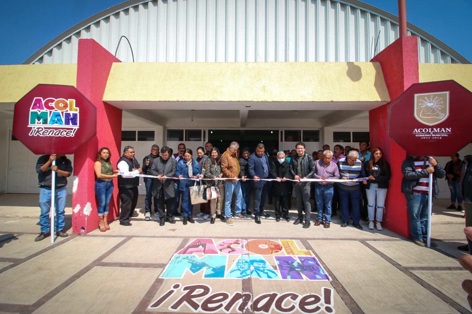 Imagen de Rehabilitan salón ejidal en Tepexpan, Acolman