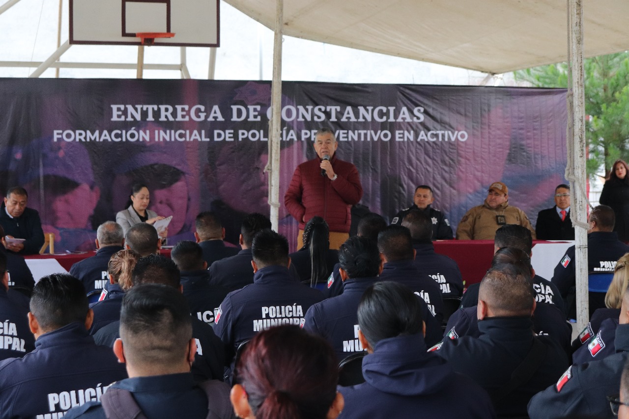 Imagen de Egresan 120 elementos del Programa de “Formación Inicial de Policía Preventivo en Activo” en Acolman