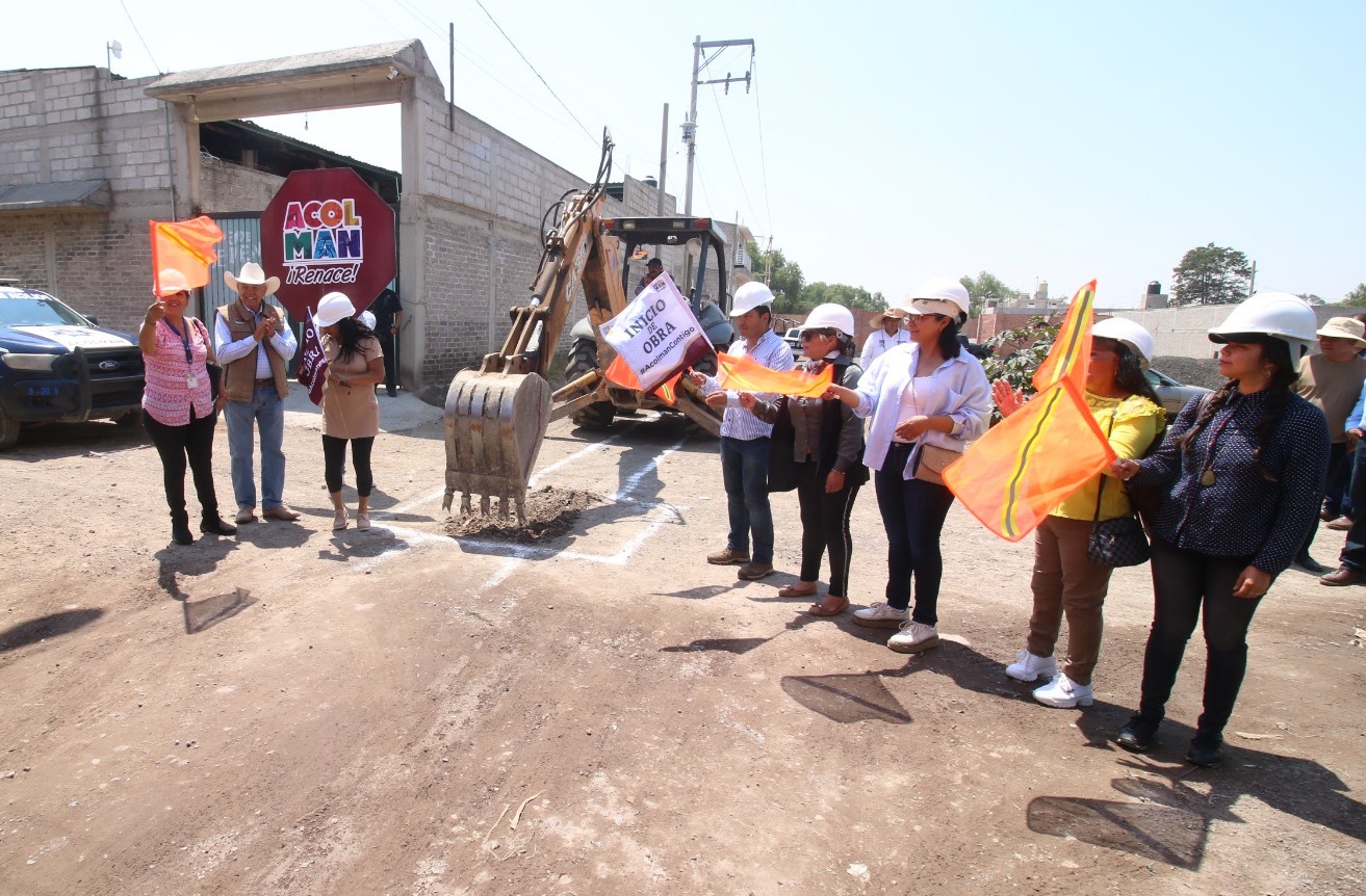 Imagen de Arrancan obras de drenaje sanitario en calles de Totolcingo, Acolman
