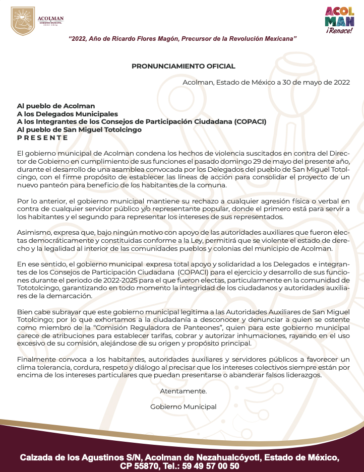 Imagen de COMUNICADO OFICIAL