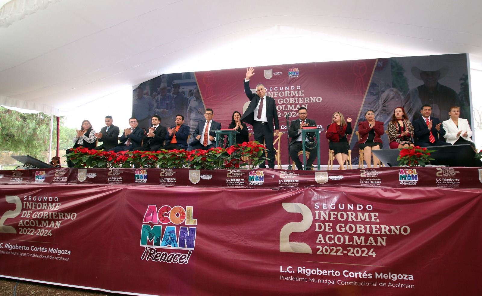 Imagen de Alcalde de Acolman rinde informe de gobierno con resultados jamás antes vistos para su municipio